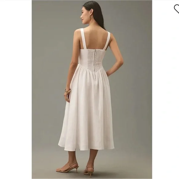 New Reformation Balia Linen Dress - Picture 2 of 8